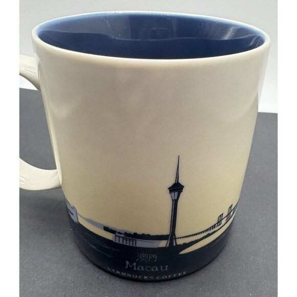 Starbucks Global Icon Series 16 Oz Mug Cup MACAU Coffee Collectible Collection - Picture 2 of 4